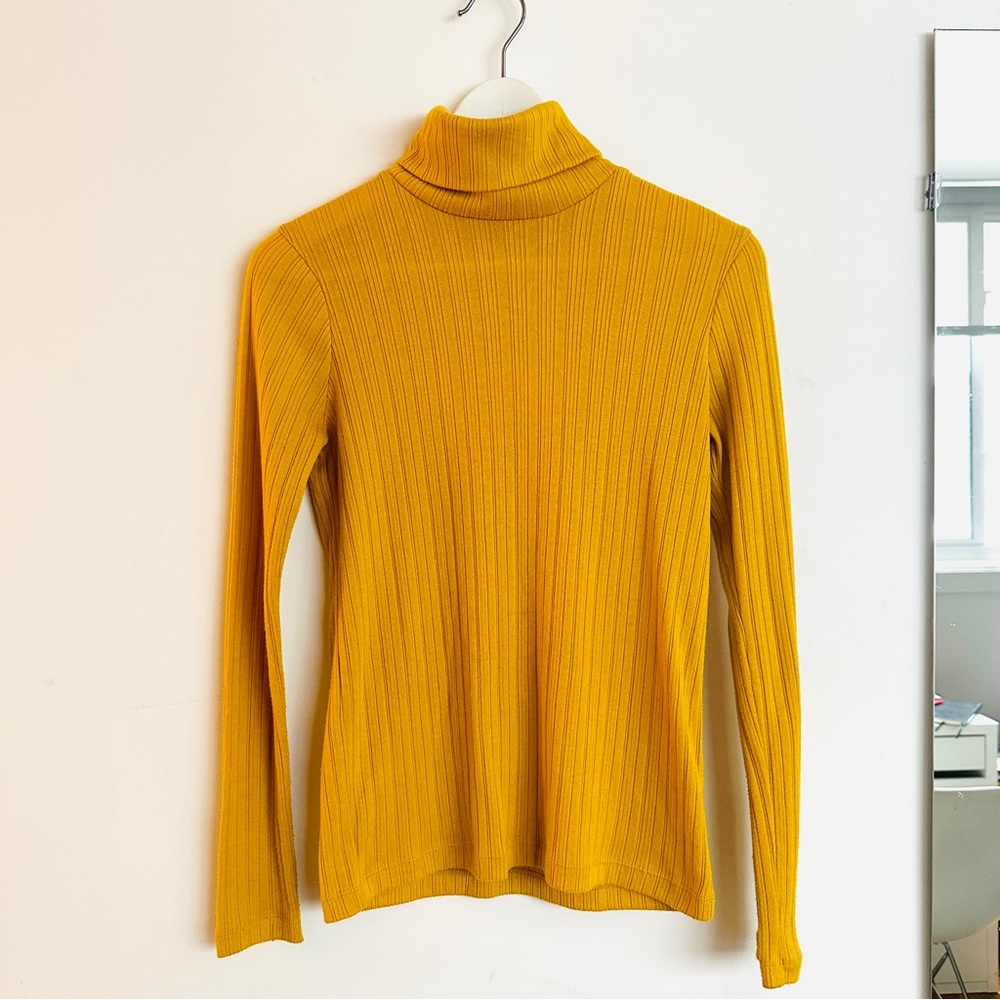 JCrew Ribbed Cotton Turtleneck